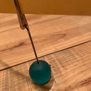 2 paper/photo clip holders- teal and navy blue! Super cute!